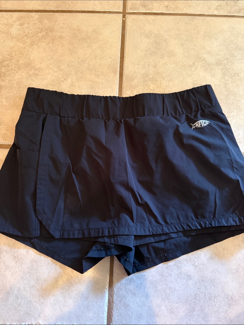 AFTCO Black Athletic Skort Shorts